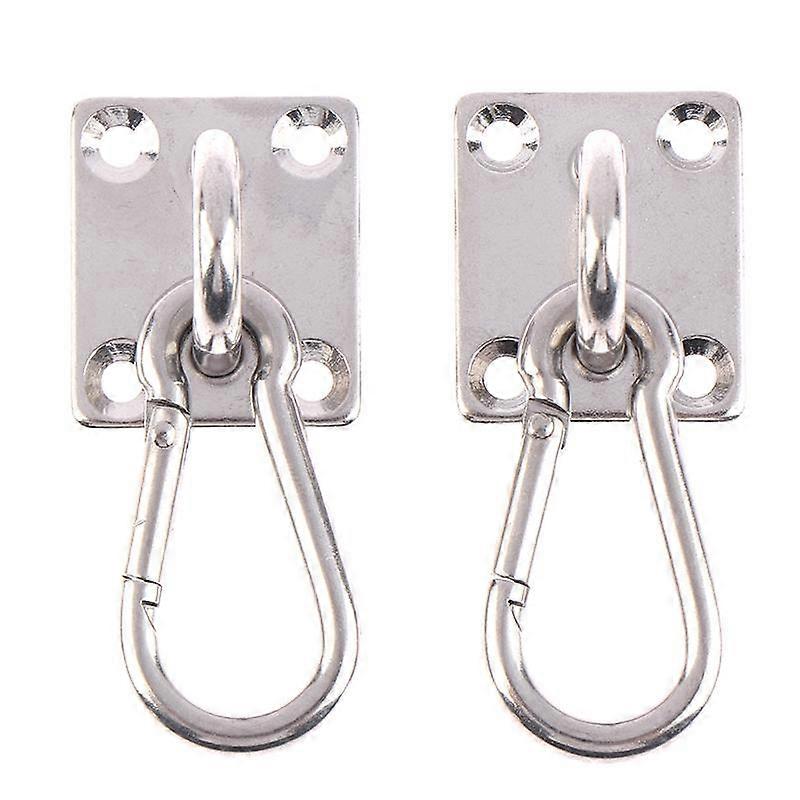 2Sets U-Shaped Hooks Stainless Steel Heavy Duty Multi-Function Hammock Hook