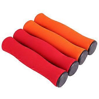 Red Sponge Handle Grips for Bike Accessories 4Pcs Wear-Resistant Handlebar Covers