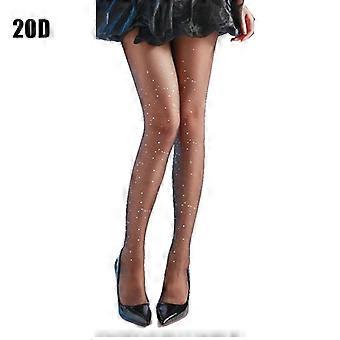 Sexy Sequin Stockings Glittering Print Shiny Fashionable Black Stockings For Women