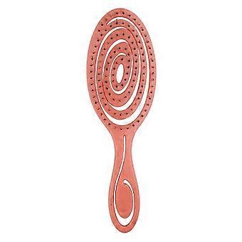 Brosse démêlante pour cheveux Brosse à cheveux démêlante avec poils ultra-doux - glissez à travers les enchevêtrements avec facilité - Rouge