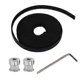 Hot 3D Printer Parts Accessory 2pcs GT2 16teeth 16 teeth Timing Alumium Pulley Bore 5mm Width 6mm Wi