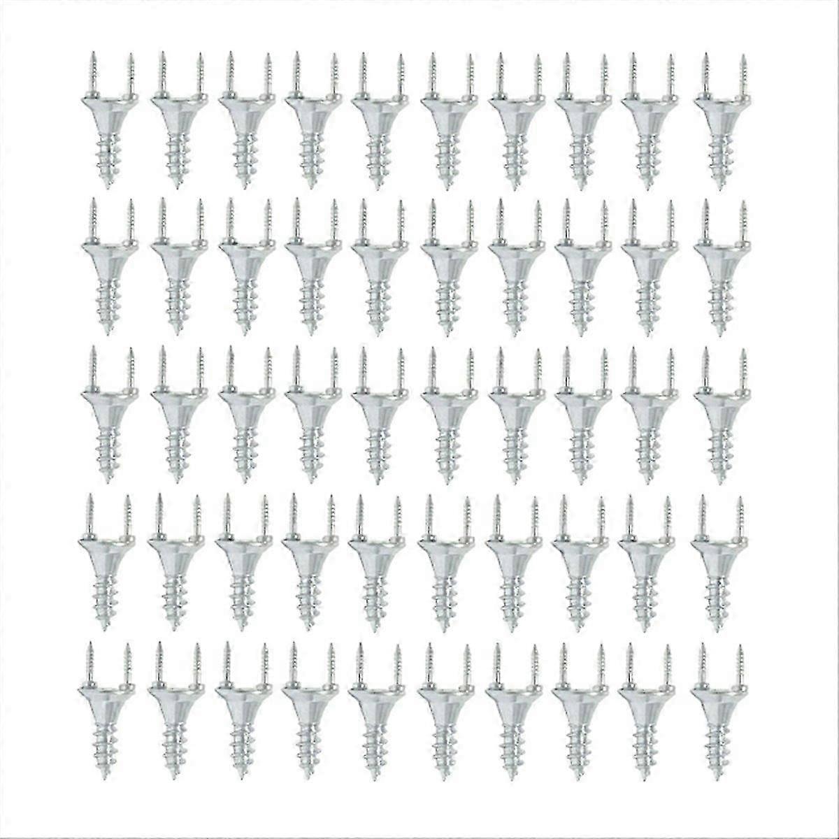 50PCS Seamless Nails Double-Headed Screw Solid Wood Baseboard