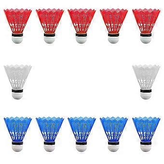 VORCOO 12Pcs Nylon Crown Shuttlecocks Training Badminton Balls with Great Stability and Durability for Indoor Outdoor Sports