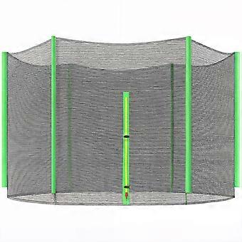 SPORTNOW 10ft Trampoline Net Replacement with 6 Plastic Pole Covers, Weather-Resistant Trampoline Netting Replacement with Zipped Entrance, 