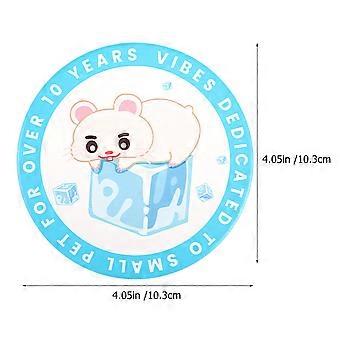 Hamster Cooling Mat Sky-Blue Ceramic for Summer Sleeping Pad