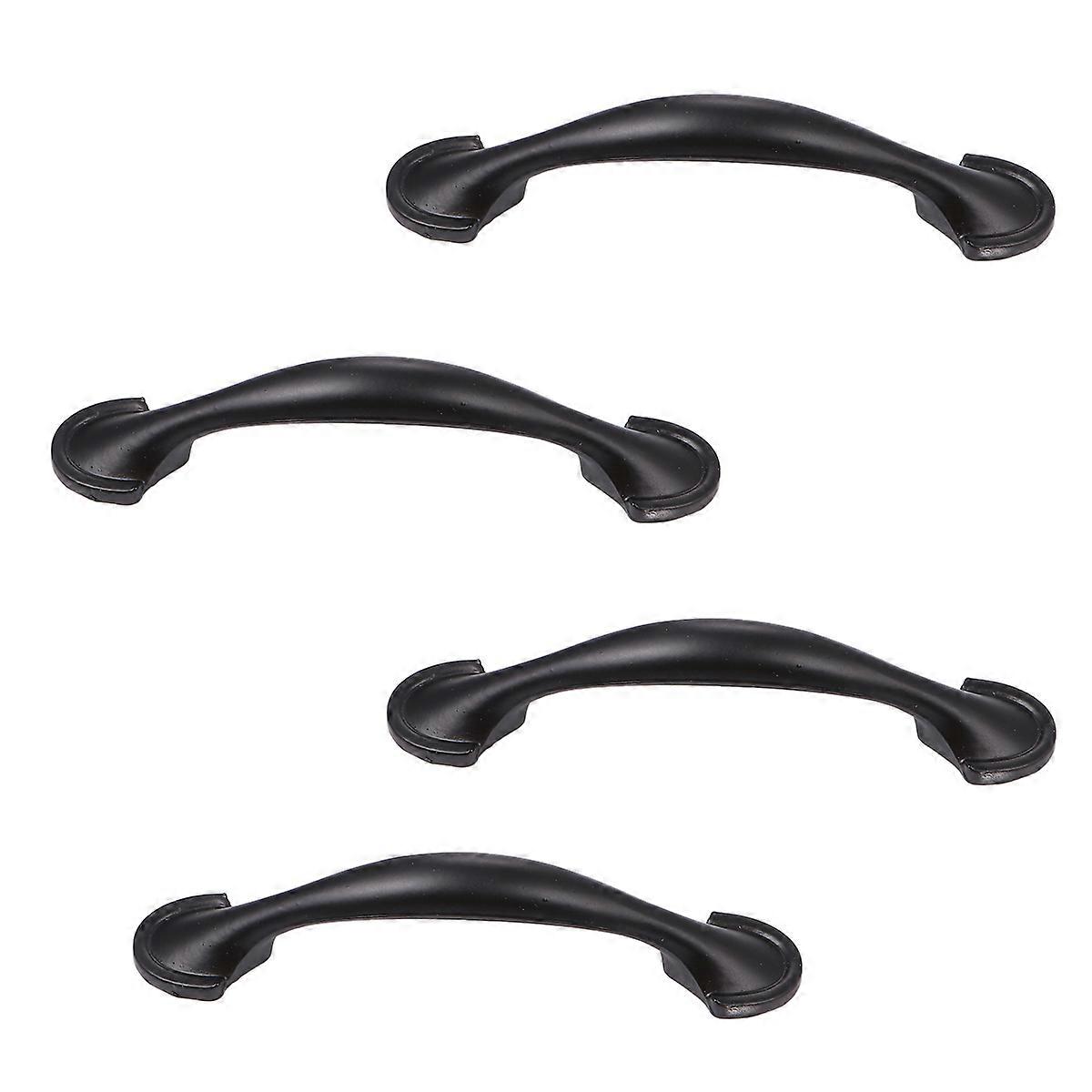 4 Pcs Black Kitchen Cabinet Knobs Metal Cabinet Pulls Dresser Knobs Door Knob Hanging Cabinet Pulls Drawer Pulls Handles
