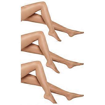 Wolford Satin Touch Strumpfhose, 20 Denier, 3er-Set – Gobi Beige
