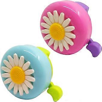 2pcs Bicycle Bells for Kids, Toddler Bike Accessories Flowers Bicycle Ring Warning Signal Bell for Boys and Girls [XR]