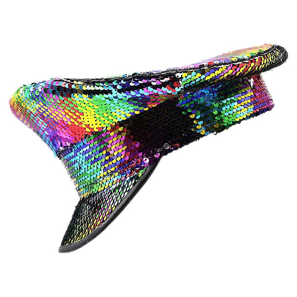 Sequin Hat Disco Party Hat for Decor Colorful Plastic Polyester