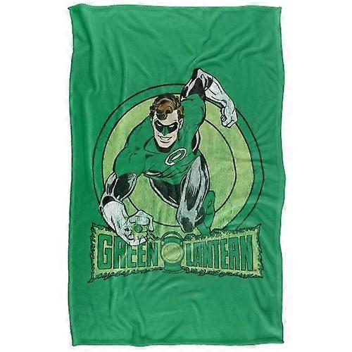 Green Lantern Action Pose Soft Touch Blanket