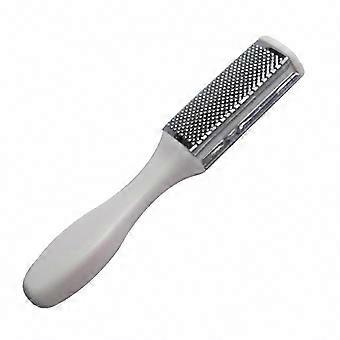 Travel Foot Care, Dual-Sided Stainless Steel Foot File Rasp for Hard Callus Removal, Wet & Dry for Men & Women