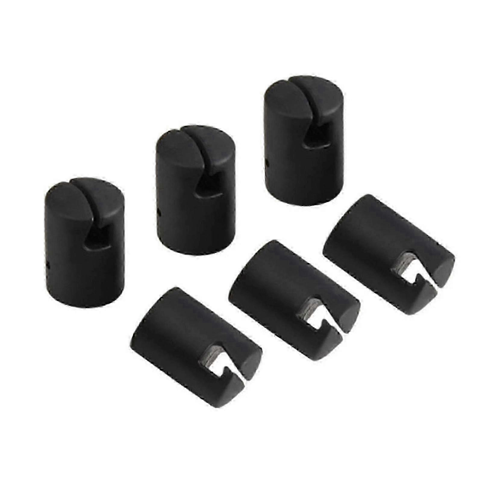Black Safety Replacement Trampoline Enclosure Pole Caps 6pcs