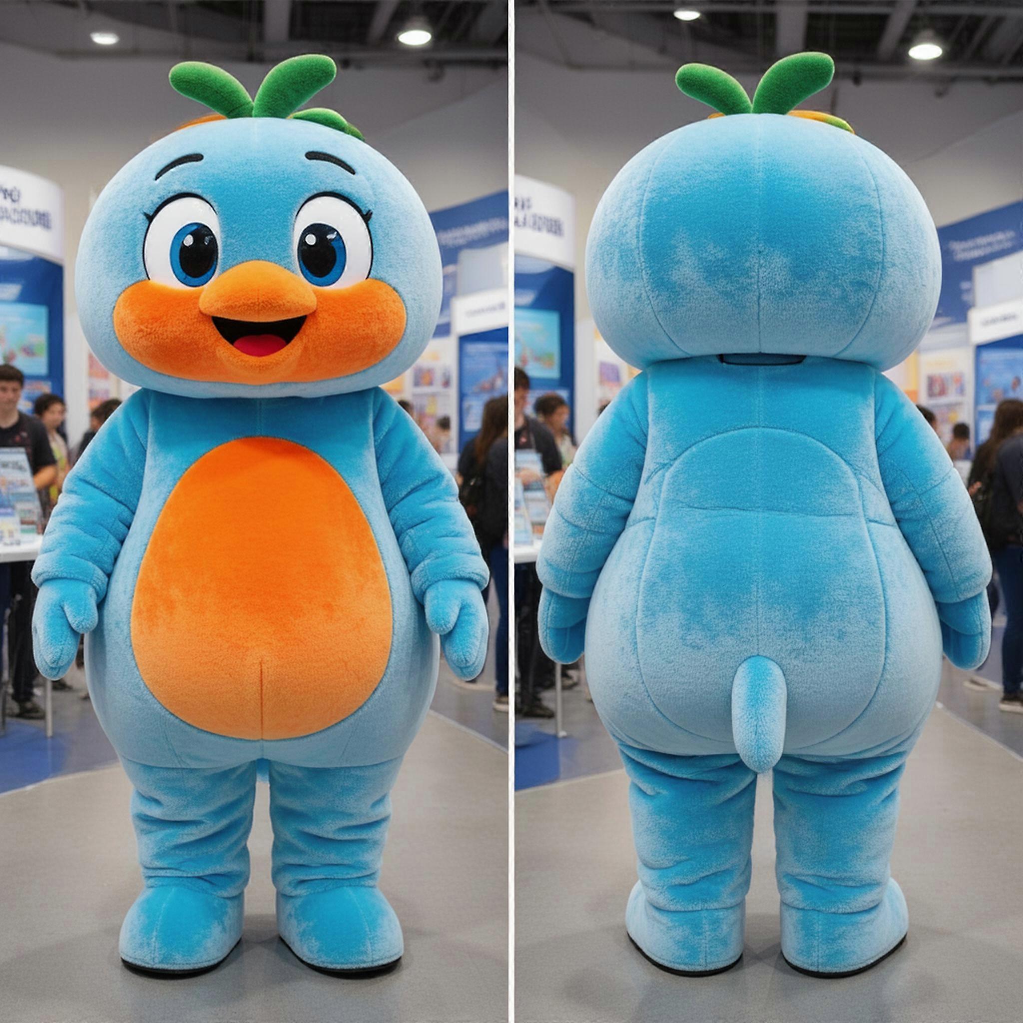MASTICOT Bright Orange Cheerful Orange Mascot