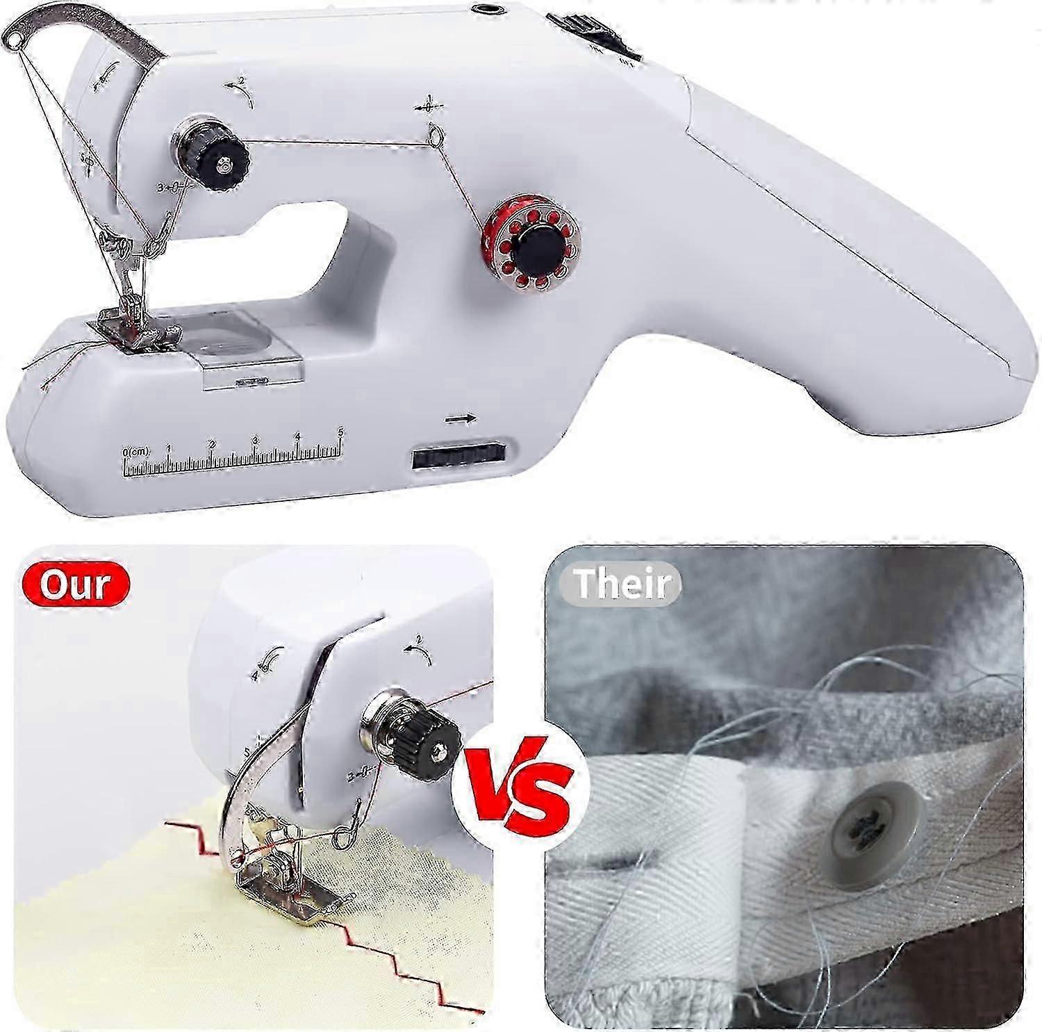 Hand Sewing Machine Electric with Needle and Thread, for Beginners 26-27
