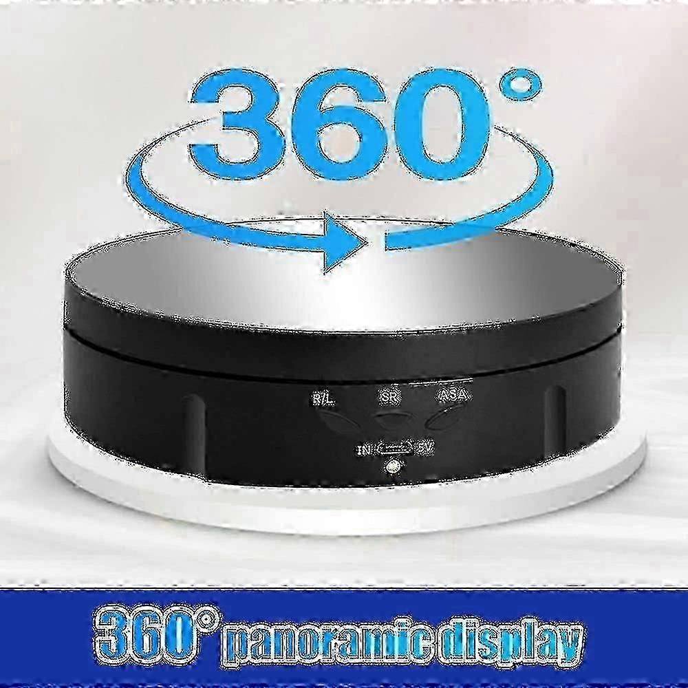 Electric 360 Degree Rotating Cake Turntable, Adjustable Speed Direction, Silent Operation, Multiple Power Modes