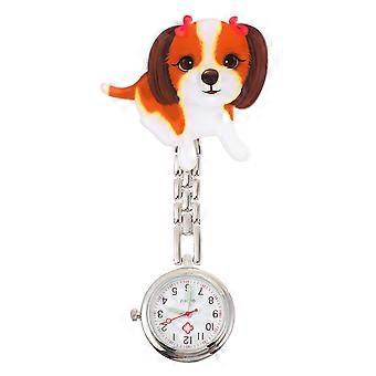 1Set Exam Use Hanging Watch Little Dog Pocket Watch for Nurses