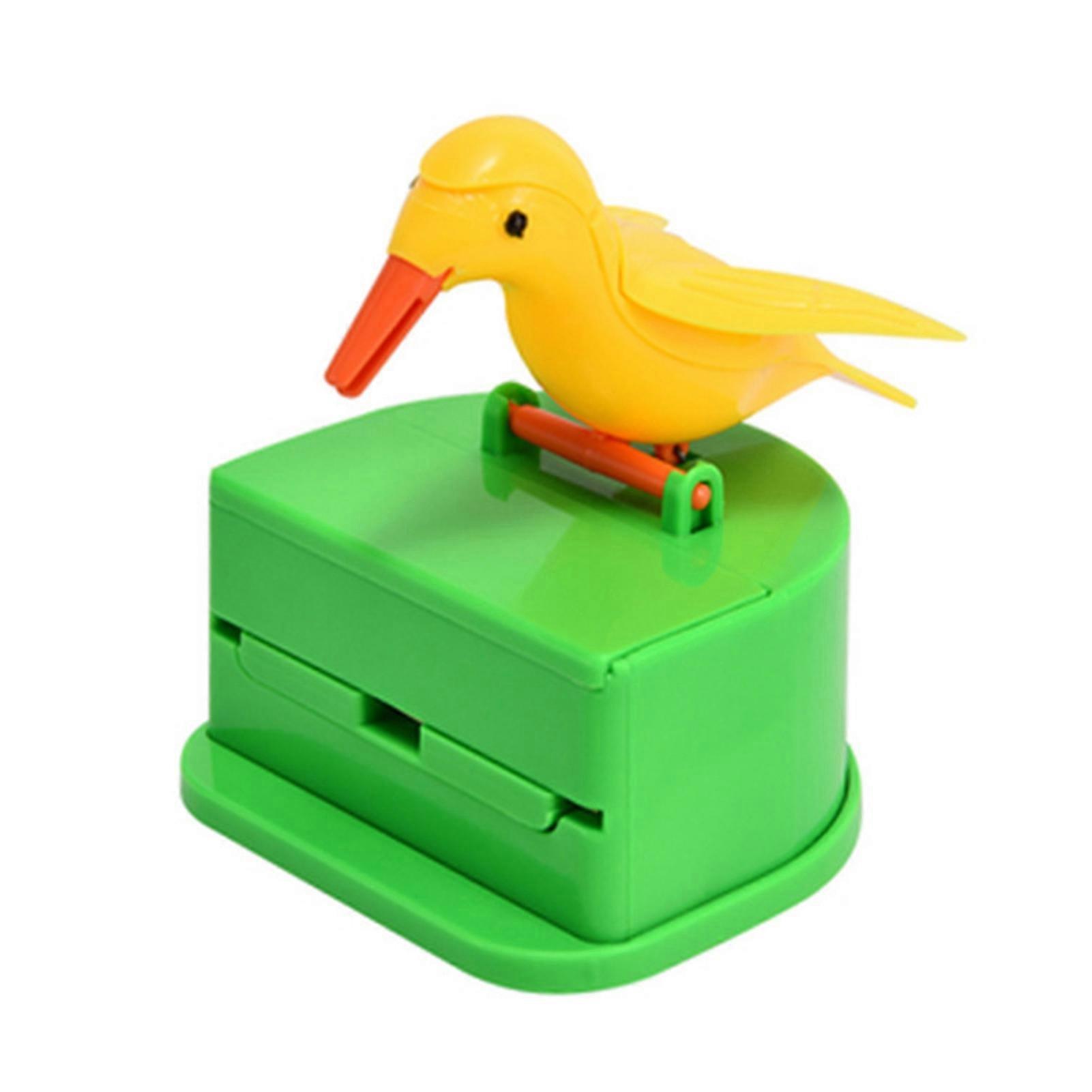 Woodpecker Design Toothpick Dispenser with Automatic Push Feature