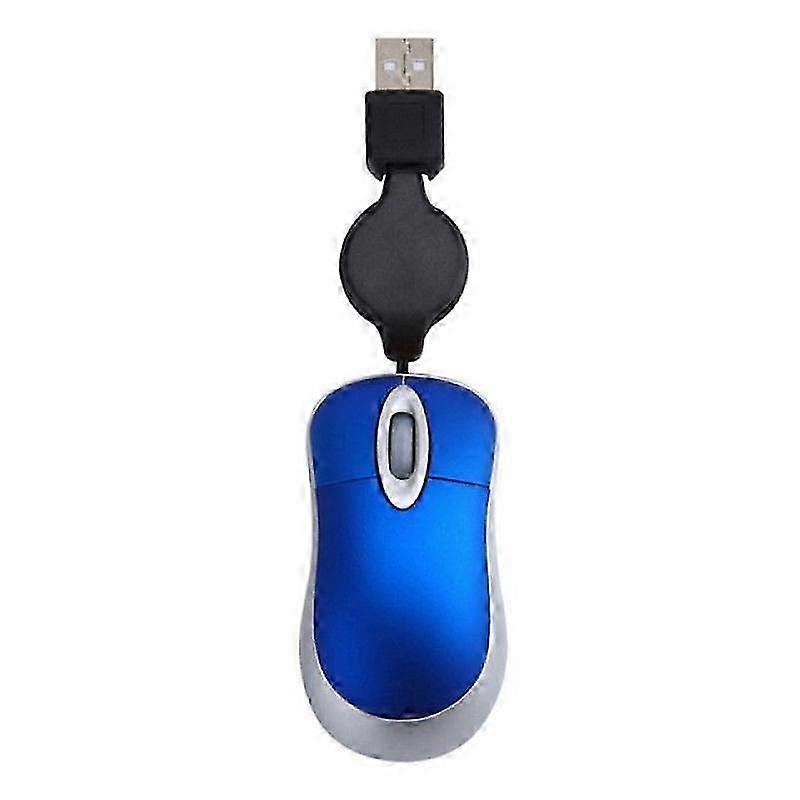 Cute mini wired mouse with retractable USB cable, ergonomic design,Small optical mouse - NO.5