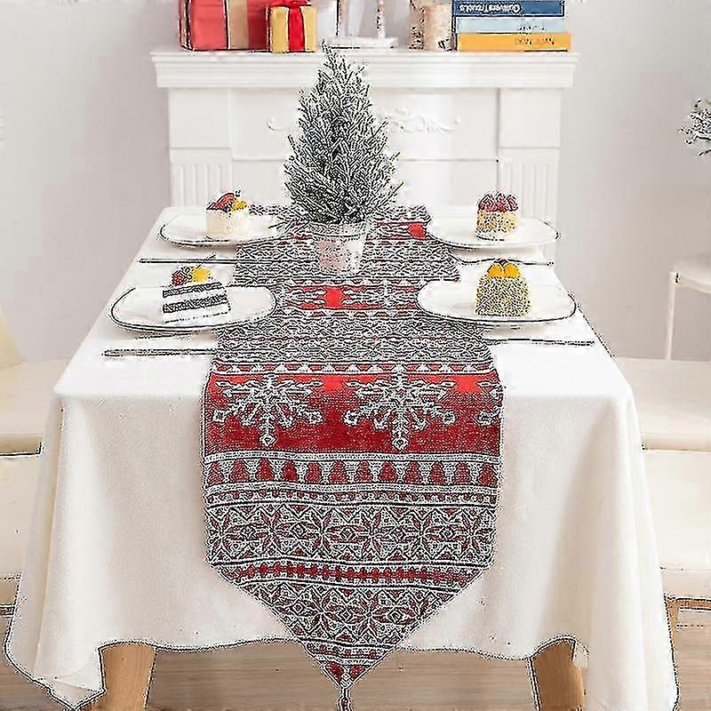 Red Tartan Cotton Table Runner