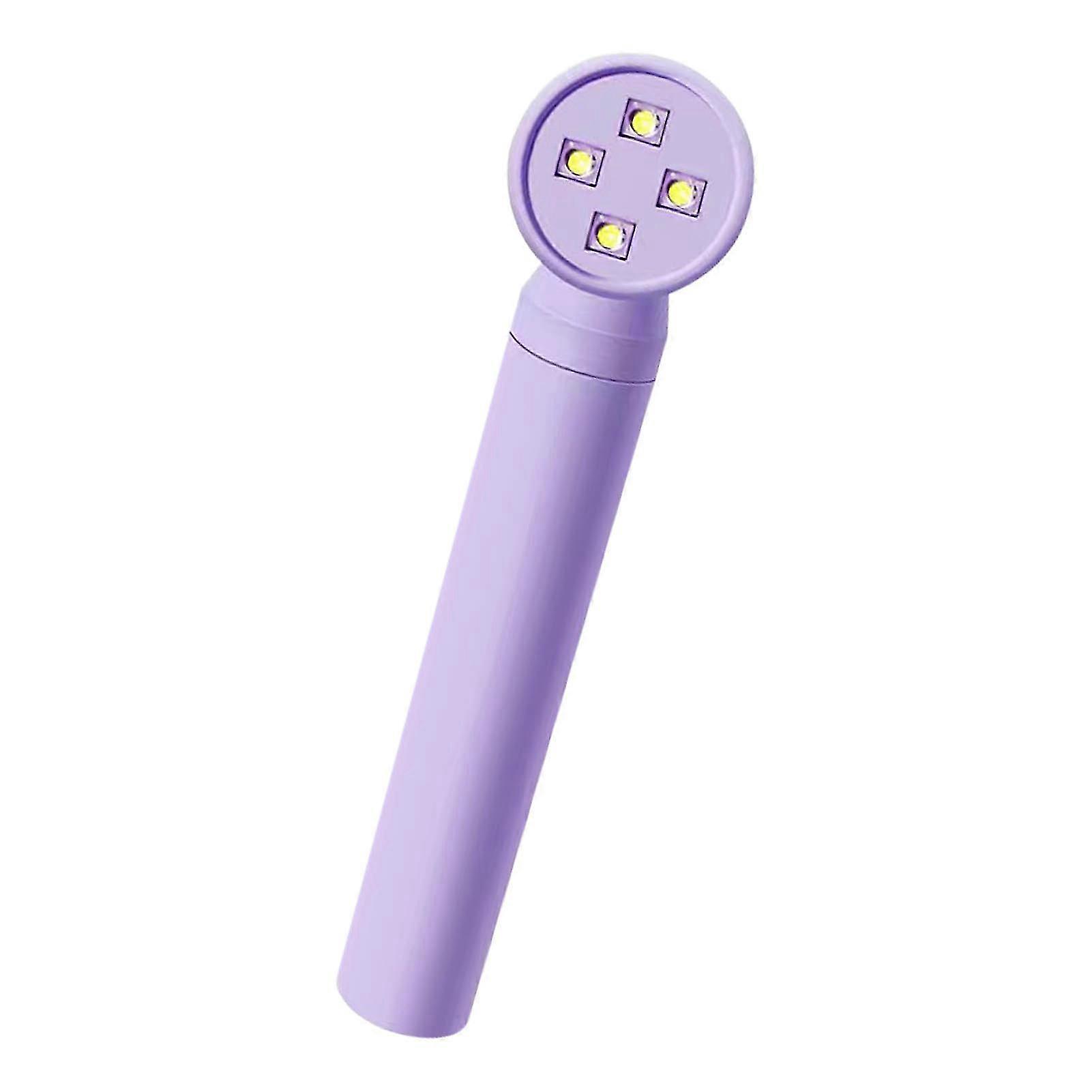 Handheld Fast Curing Nail Light Purple Shower Shape Rechargeable Timing Multi Functional
