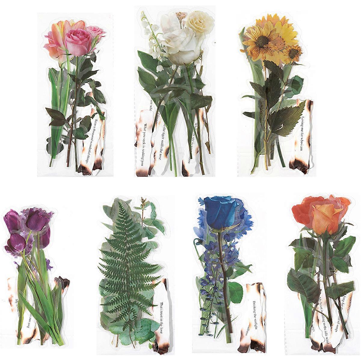 Nature-Inspired Embossed Waterproof Durable Stickers