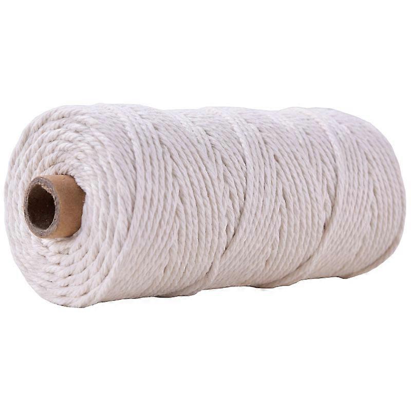 5rolls String Threads for Crafts Knitting Making Ghost White 3mm 109.36 Yards(100m)/Roll