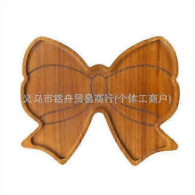 Rustic Bow Design Bamboo Charcuterie Tray