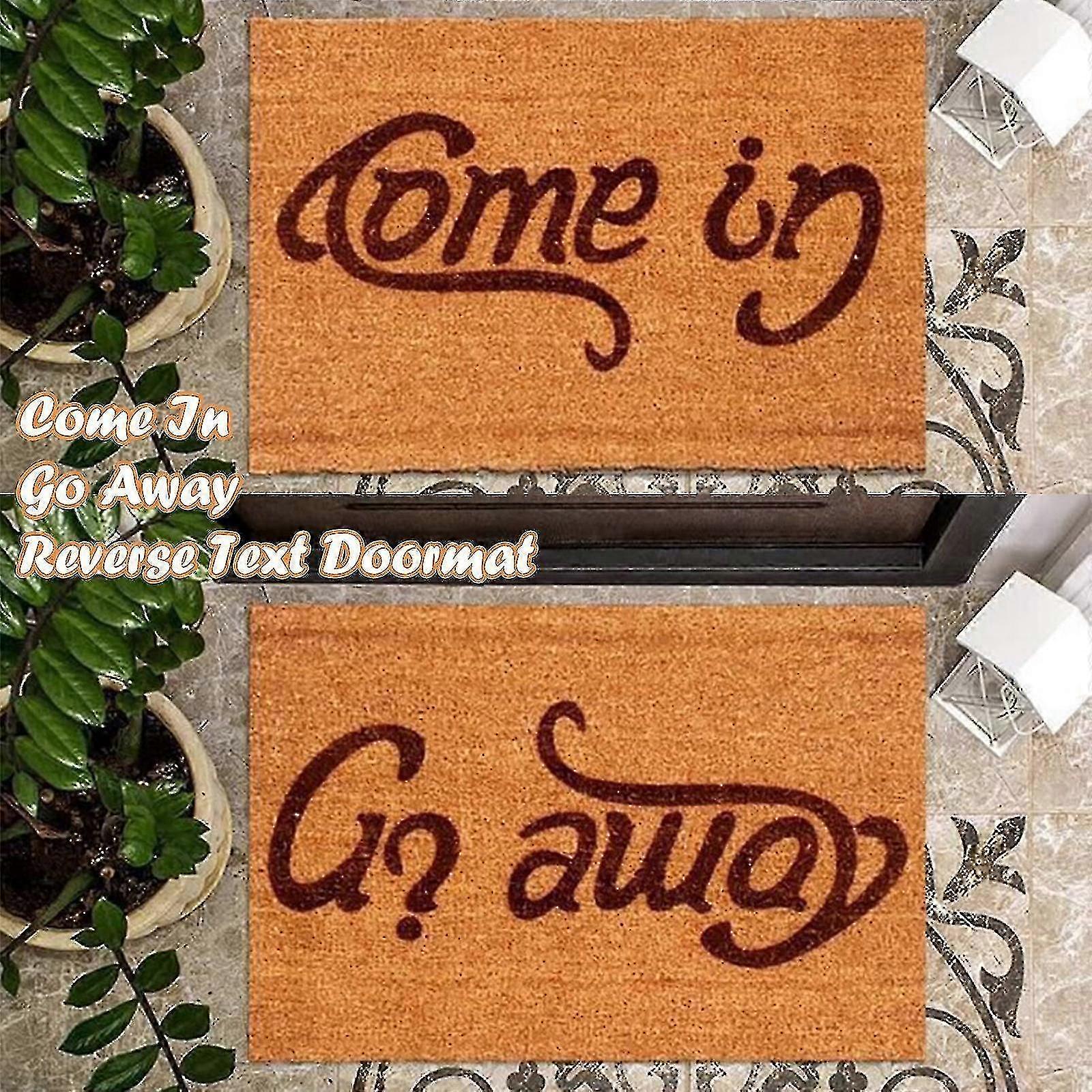 Smart Flip Welcome Go Away Mat