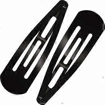 Pacote com 30 Grandes Grampos de Cabelo de Metal, Barrets Antiderrapantes de 3,1 Polegadas para Mulheres e Meninas, Acessórios de Cabelo Preto