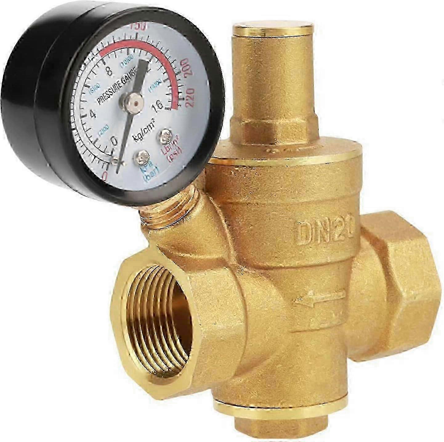 DN25 Brass Manometer Pressure Reducer