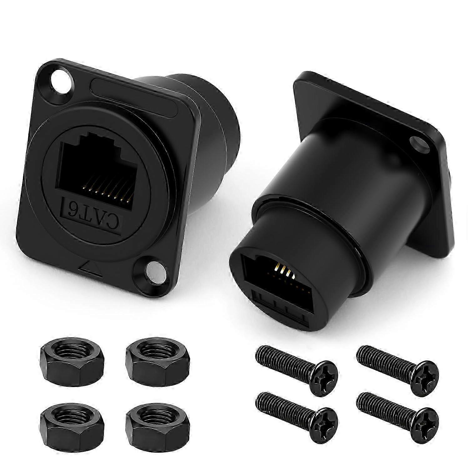 CAT6 Dual-Port Bulkhead Adapter