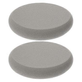 2Pcs Oval Makeup Powder Puff Soft Cosmetic Puff Grey for Loose Foundation Body Powder Salon Home Travel