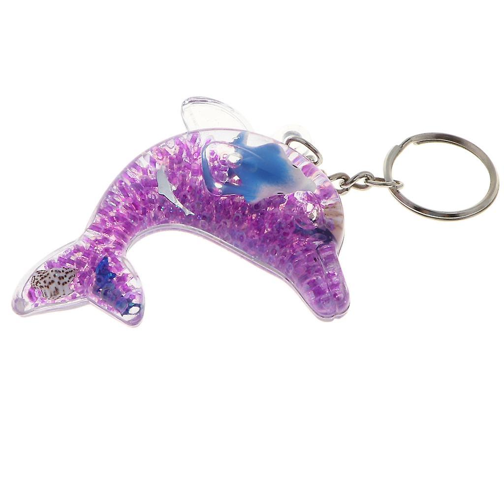 Kids Dolphin Shaped Floating Oil KeyChain