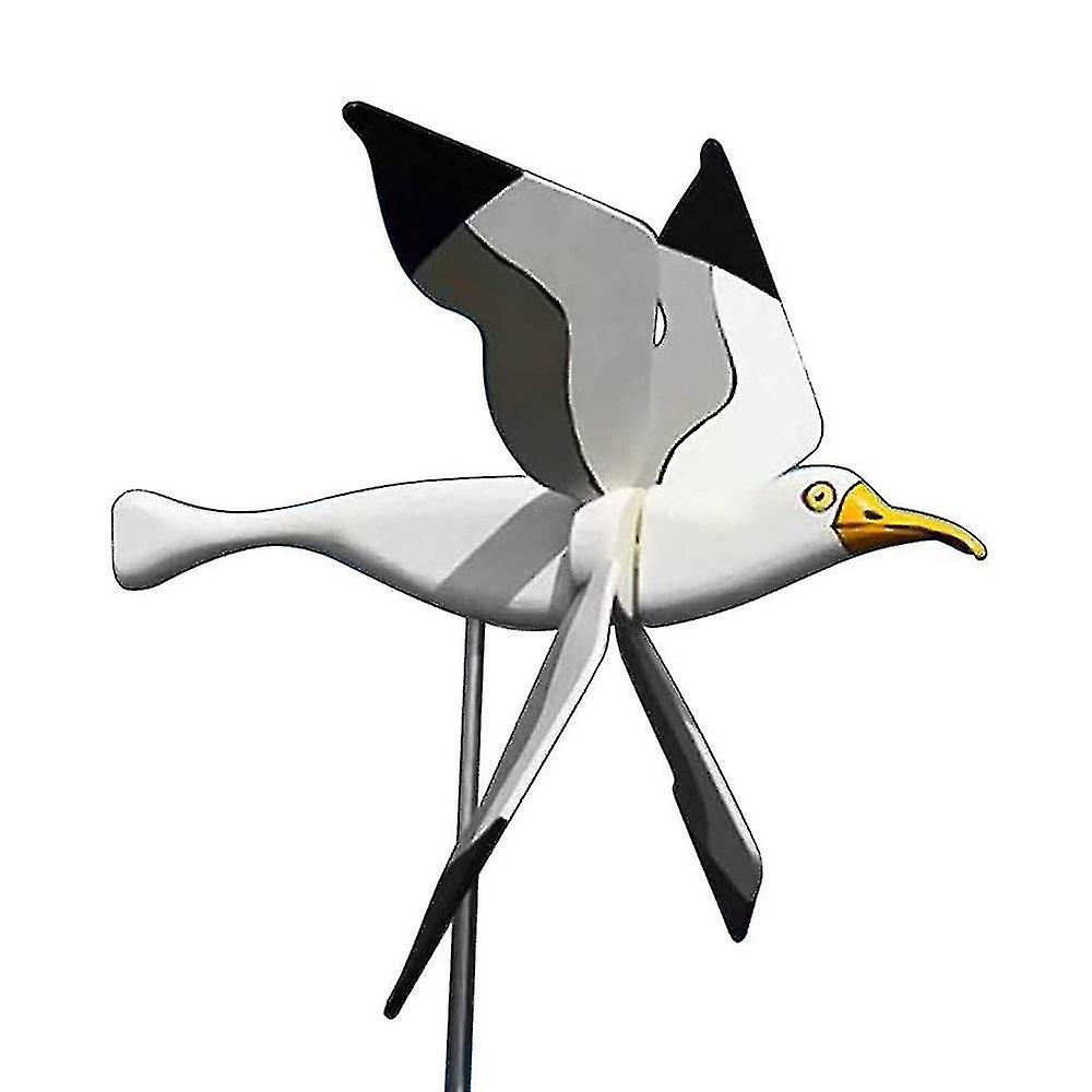 Seagull Windmill Wind Spinner Ornaments Lawn Decor_f_c