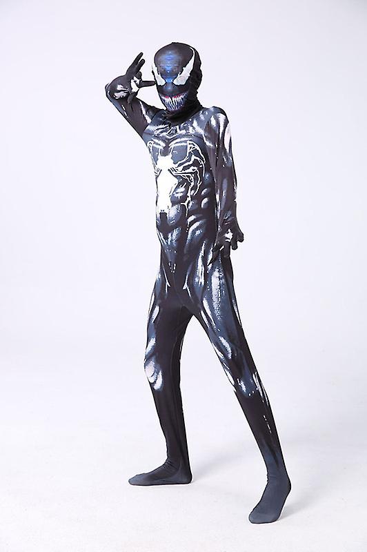 Halloween Venom 2 Red Black Venom One Piece Bodysuit Costume