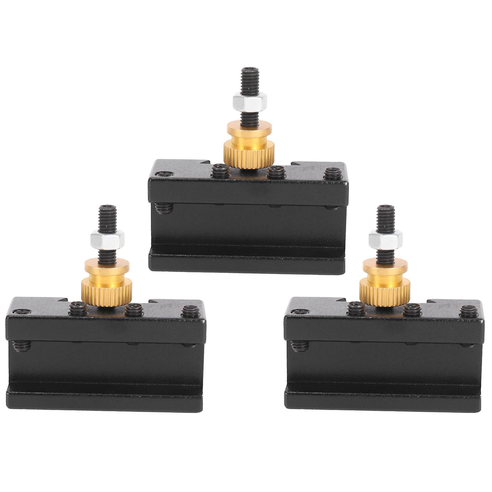 3Pcs Mini Lathe Quick Change Post Holder Kit (1/4-1/2Inch), Boring/Turning/Facing Holder Set