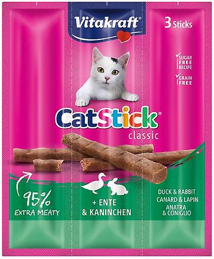 Vitakraft Cat-Sticks Mini Duck-Rabbit (Cats , Treats , Edible Sticks)