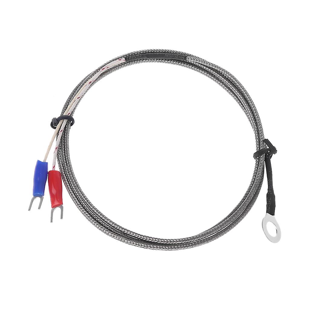 6mm Hole Washer K Type Thermocouple Temperature Sensor Probe 0~400C 1m