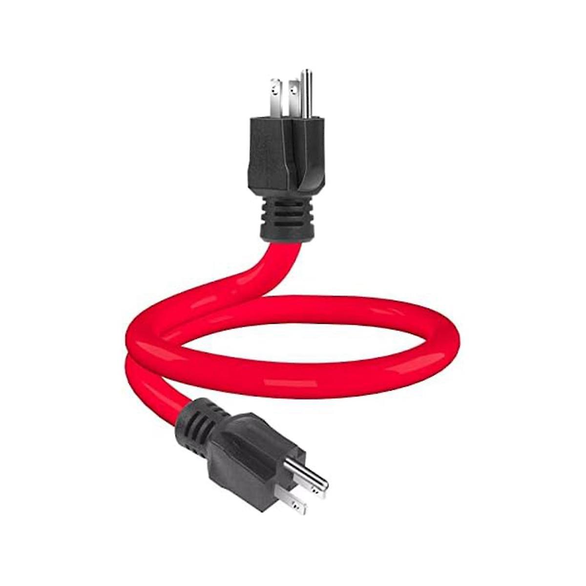 3Prong Male to Male Extension Cord, Generator Adapter Cord NEMA 5-15P for Transfer Switch,12AWG 125