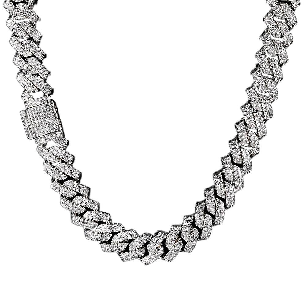 Zircon Diamond Collier Homme