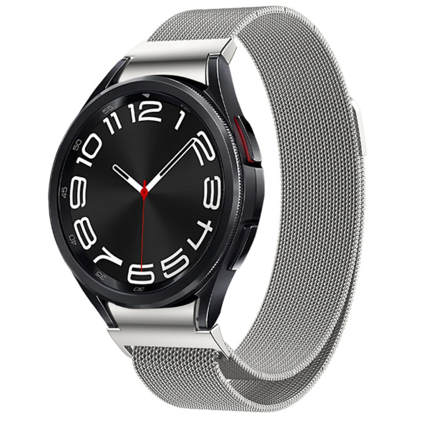 Milanese Loop Band For Samsung Galaxy Watch 6 Classic 43mm 47mm/5 Pro 45mm/galaxy Watch 6/5/4 40mm 44mm/galaxy Watch 4 Classic 46mm 42mm One Click Att