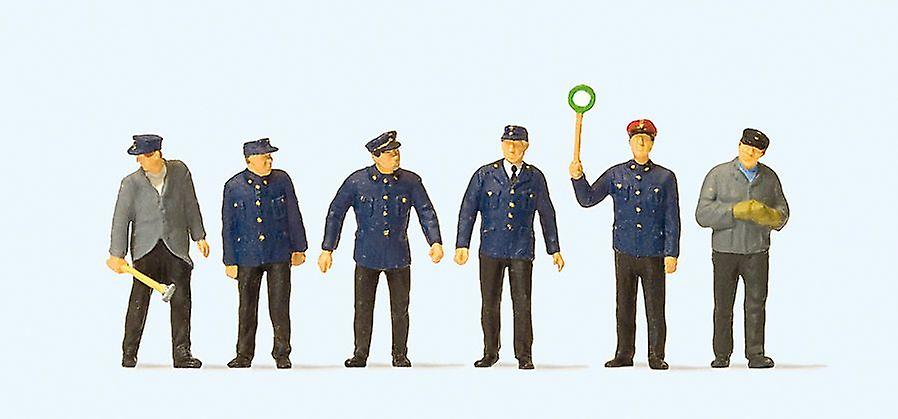 Preiser PR10584 DB Railway Personnel Era HO 1:87 (OO gauge compatible) Plastic Painted Figures [HO] Scale model