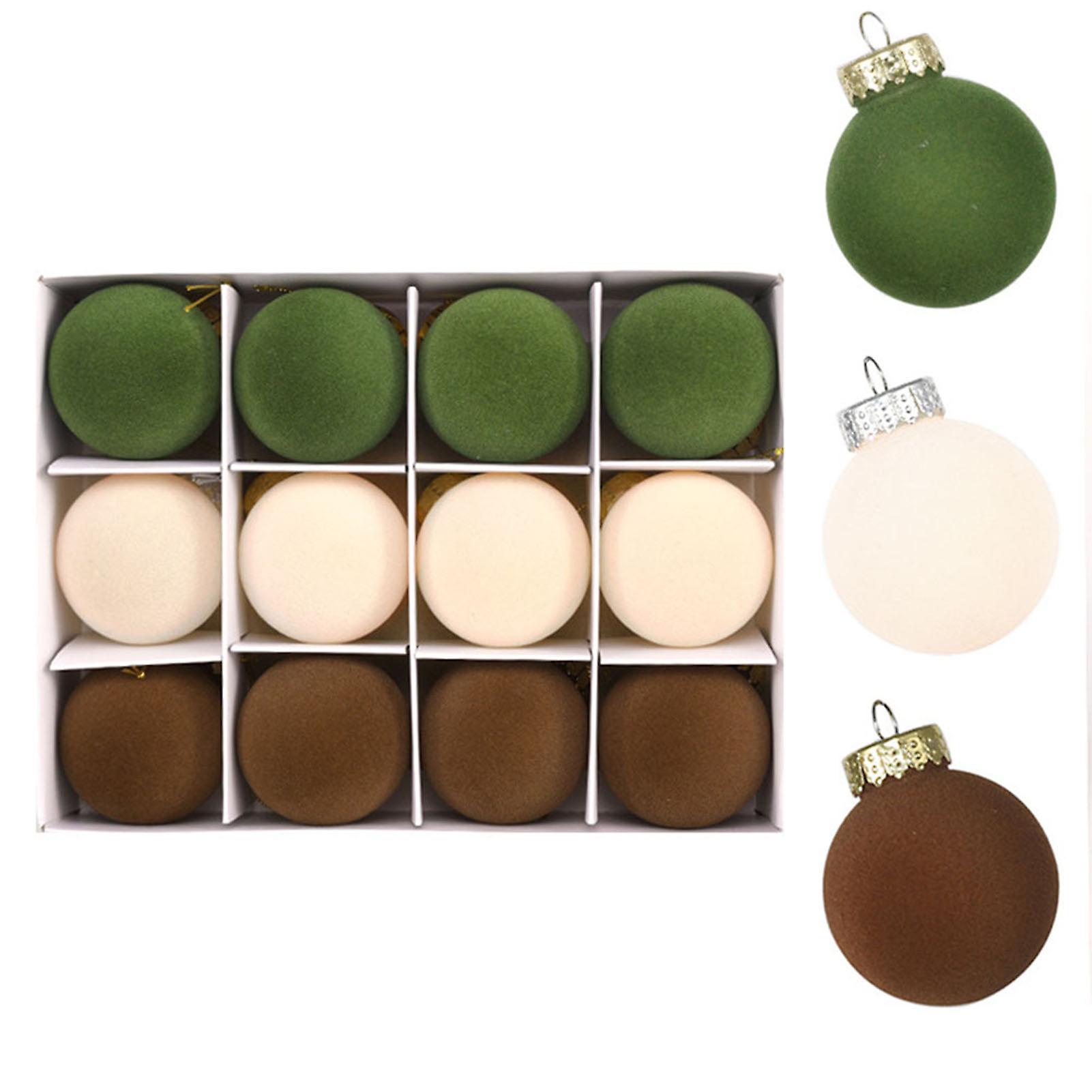 Cute Christmas Tree Velvets Balls Hanging Pendant Multi-Function Xmas Party Decor for Living Room Home