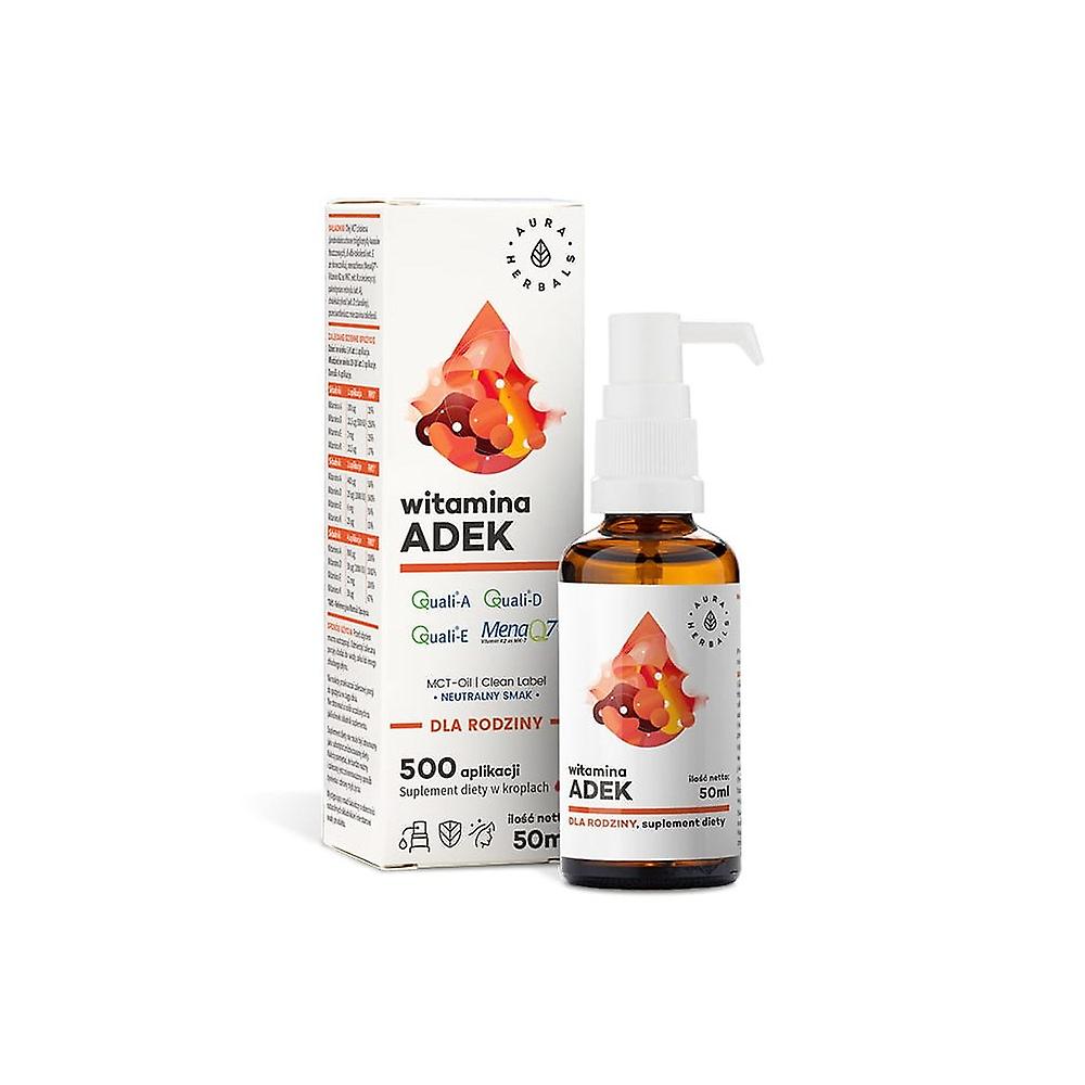 Aura Herbals vitamin a + d3 + e + k2 mk7 50 ml BI6243