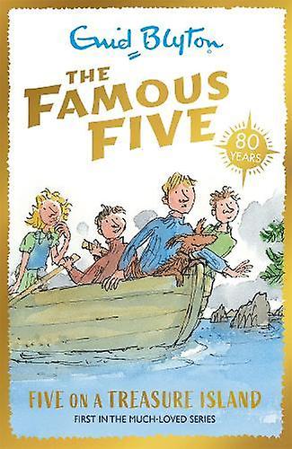 Famous Five Five On A Treasure Island by Enid Blyton Paperback Book
