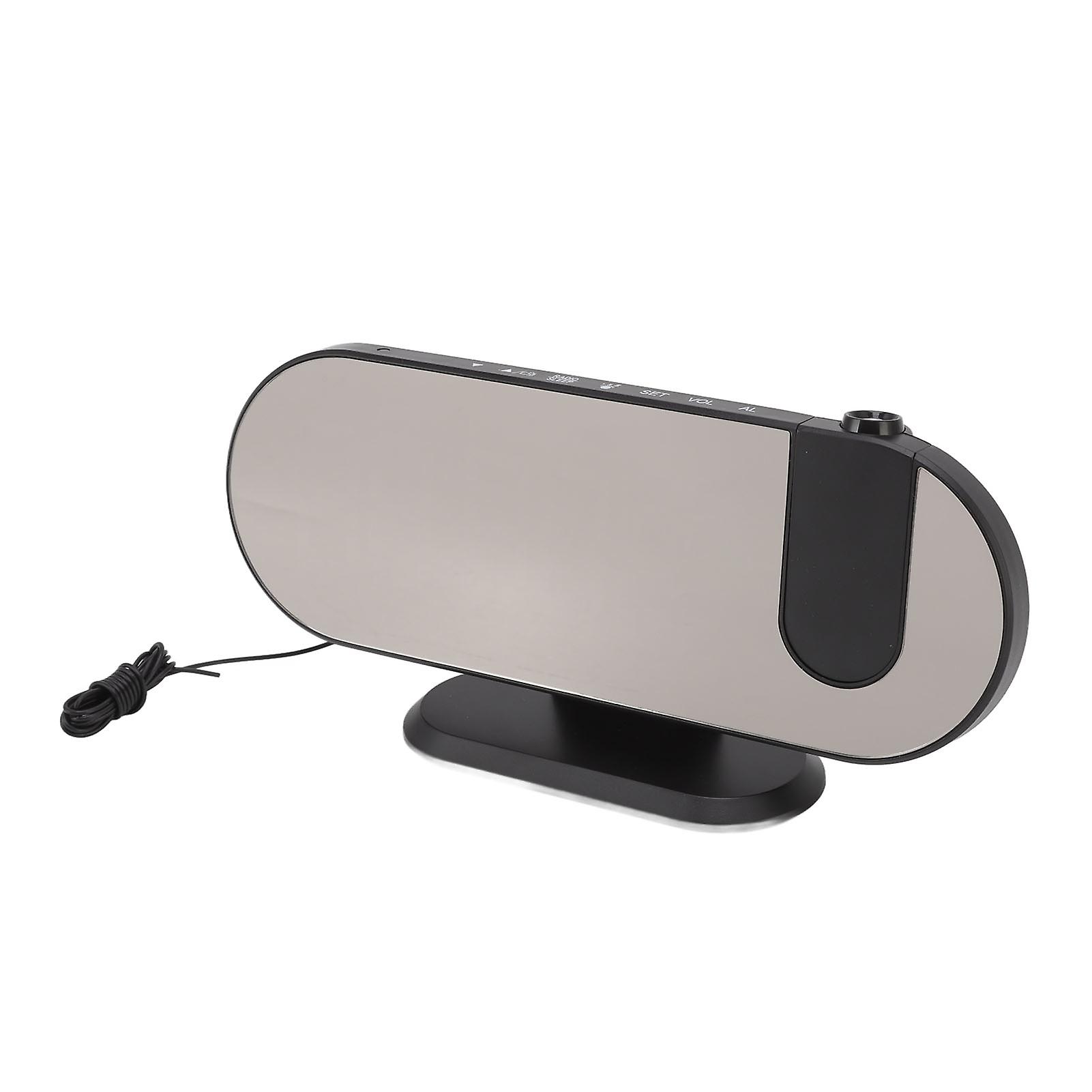 Projection Alarm Clock USB Powered Mirror LED Display 21x9.8cm