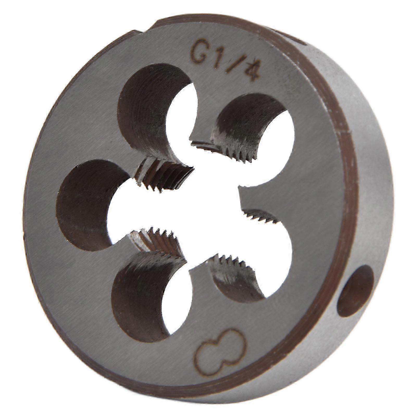 Thread Die G1/4 Alloy Steel 5 Chip Holes Accurate Accessory Tool for Pipe Threading