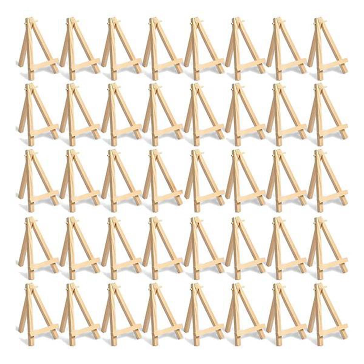 60Pieces of Mini Wooden Easel. Business Cards, Display Photos, Small Canvases, Classroom DIY Arts a