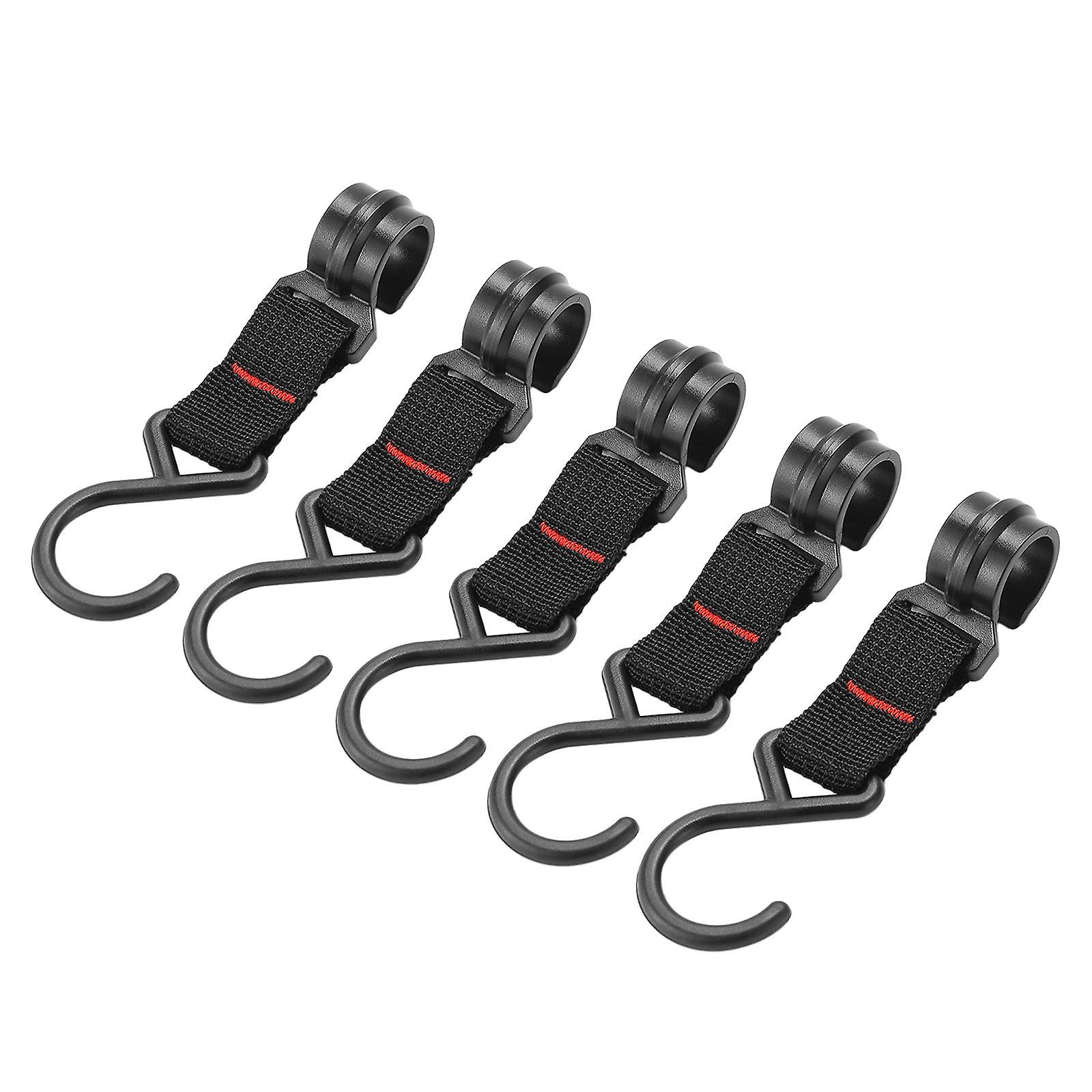 10/5x Webbing Hanging Strap Hook Pram Hooks Pushchair Car Hanger S-Hookk 5 Pieces