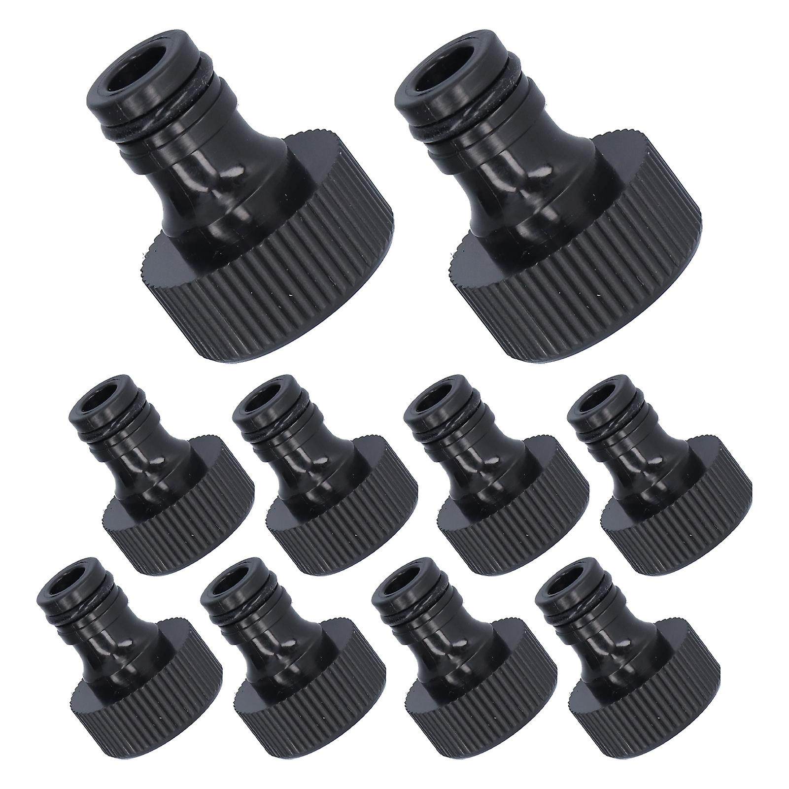 Touch Hose Adapter 10Pcs 15mm Thread Adapter Plastic Sealable Durable Hose Connector for Courtyard GardenG3/4 Female Thread